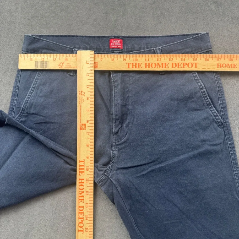 Levis XX Chino Standard Taper Pants Mens 33x30 Navy Blue 85226-0052 Chinos